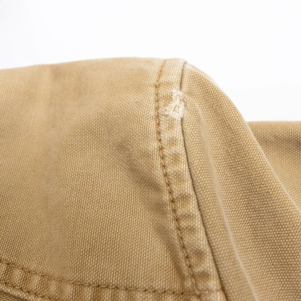 Aritzia TNA Jasper Field Jacket Relaxed Cotton Canvas Vintage Topaz Tan *Altered - Picture 11 of 16
